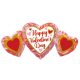 Happy Valentine's Day Folienballon 86 cm