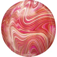Farbe Bunt, Rot & Pink Kugel Folienballon 40 cm