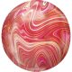 Farbe Bunt, Rot & Pink Kugel Folienballon 40 cm