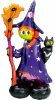 Halloween Verrückte Hexe AirLoonz Riesen-Folienballon 139 cm