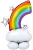 Regenbogen AirLoonz Riesen Folienballon 132 cm