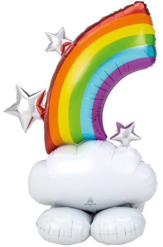 Regenbogen AirLoonz Riesen-Folienballon 132 cm