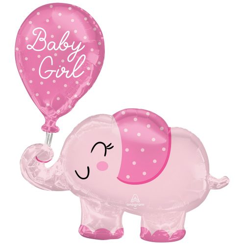 Baby Girl Elefant Folienballon 78 cm