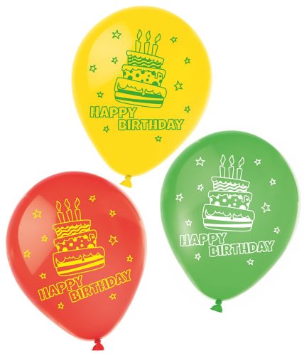 Happy Birthday Cake Ballon, Luftballon 6 Stück 9 Zoll (22,8 cm)