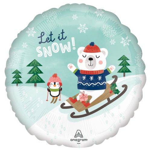 Weihnachten Let it Snow i Folienballon 43 cm