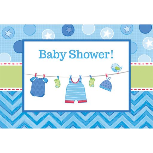 Baby Boy Shower Einladung 8er Set