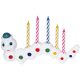 Geburtstag Raupe bunte Kerzenset 9-tlg