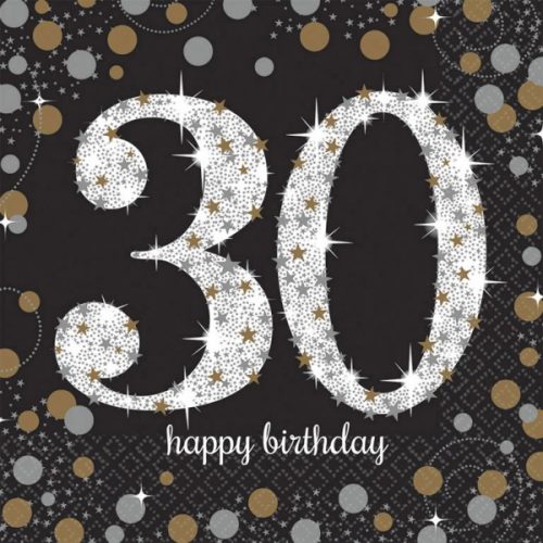 Happy Birthday 30 Serviette (16 Stücke) 33*33 cm