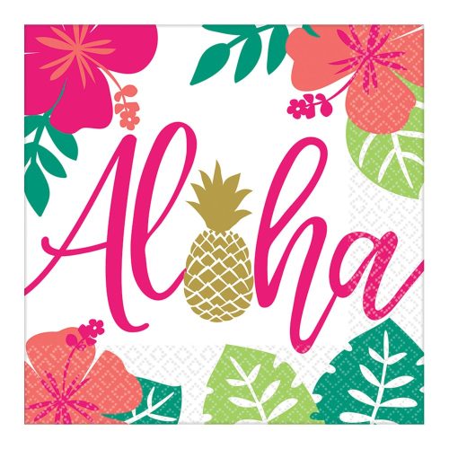 Aloha Pineapple Serviette 16 Stück 33x33 cm
