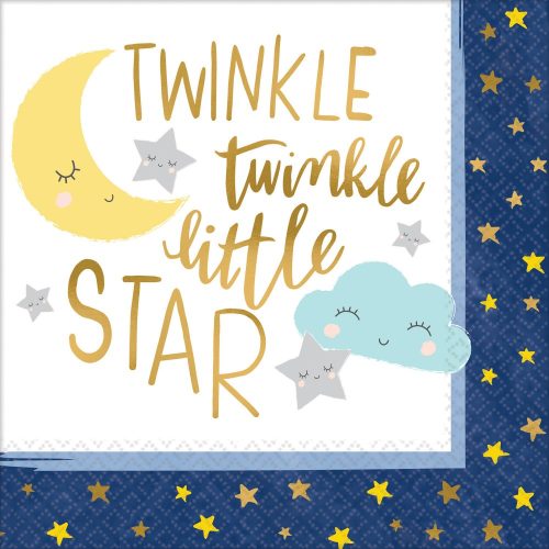 Twinkle, Little star Servietten 33*33 cm (16 Stücke)