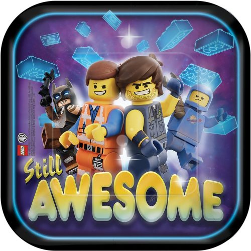 Lego Movie Papier Platte (8 Stücke) 18 cm