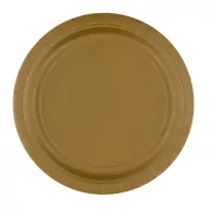 Farbe Gold Goldenes Pappteller 8er-Pack 23 cm