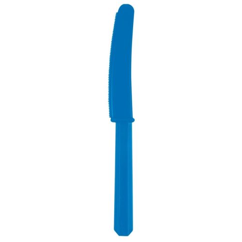 Plastik Messer Hell Royal Blau (10 Stück)