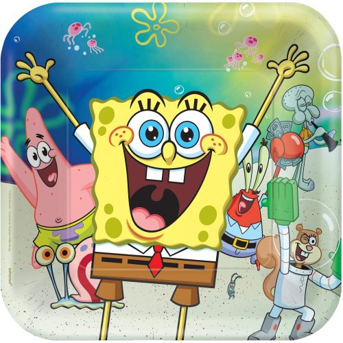 SpongeBob Schwammkopf Laugh Pappteller 8 Stk. 23 cm
