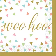 Party Woo Hoo Konfetti Serviette 36 Stk. 25x25 cm