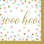 Party Woo Hoo Konfetti Serviette 36 Stk. 25x25 cm