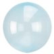 durchsichtig Crystal Kugel blue Folienballon 45 cm
