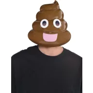 Halloween Poophead Emoji Plastikmaske
