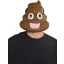 Halloween Poophead Emoji Plastikmaske