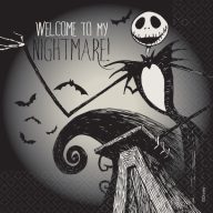   The Nightmare Before Christmas Black Serviette 16 Stk 33x33 cm