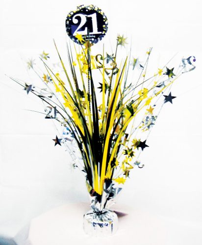 Geburtstag Happy Birthday Gold 21 Tischdekoration 45,7 cm