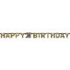 Happy Birthday gold 21 Hologramme Schrift 213 cm