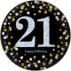 Geburtstag Gold Happy Birthday 21 Pappteller 8 Stk 23 cm