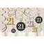 Geburtstag Happy Birthday Gold 21 Band Dekoration 12er Set