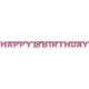 Happy Birthday Pink 18 Hologramme Schrift 213 cm