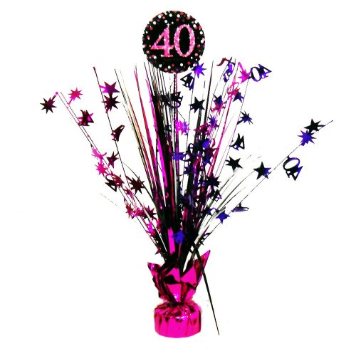 Happy Birthday Pink 40 Tafelaufsätze 45,7 cm