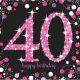 Geburtstag Pink Happy Birthday 40 Servietten 16 Stk 33x33 cm