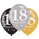 Happy Birthday 18 gold Ballon, Luftballon 6 Stück 11 Zoll (27,5 cm)