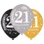 Geburtstag Gold Happy Birthday 21 Ballon, 6-teiliges Set 11 Zoll (27,5 cm)