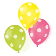 Farbe Dots Gepunkteter Ballon, 6er Pack 9 Zoll (22,8 cm)