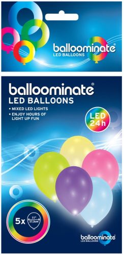 LED Luftballon (5 Stücke, 27,5 cm)