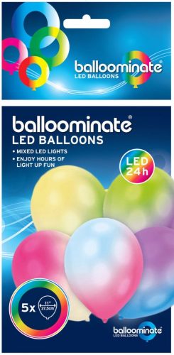 LED Luftballon (5 Stücke, 27,5 cm)