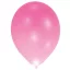 Farbe Pink Leuchtender LED-Ballon, 5 Stk. 11 Zoll (27,5 cm)