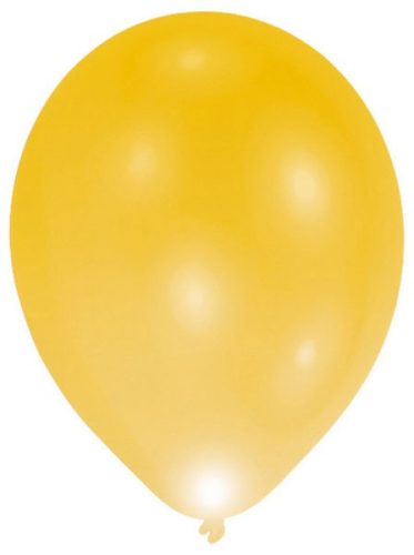 Farbe Gold Leuchtender LED-Ballon, 5 Stück 11 Zoll (27,5 cm)
