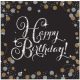 Geburtstag Gold Happy Birthday Servietten 16 Stk 33x33 cm