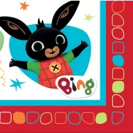 Bing Red Serviette 16 Stk 33x33 cm