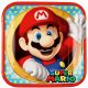 Super Mario Mushroom World Pappteller 8 Stk 23 cm