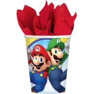 Super Mario Mushroom World Pappbecher 8 Stk 250 ml