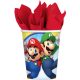 Super Mario Mushroom World Pappbecher 8 Stück 250 ml