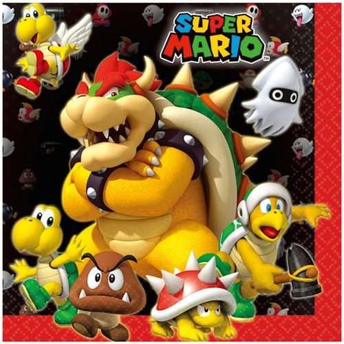 Super Mario Mushroom World Serviette 20 Stk 33x33 cm