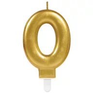 Nummer Gold, Gold Zahlenkerze 0-Jahres-Kerze