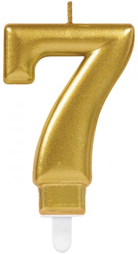 Nummer Gold Goldene Zahlkerze 7 Tortenkerze