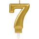 Nummer Gold Goldene Zahlkerze 7 Tortenkerze