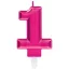 Nummer Pink Rosa Zahlkerze 1 Geburtstagskerze
