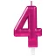 Nummer Pink Pinke Zahlenkerze - 4