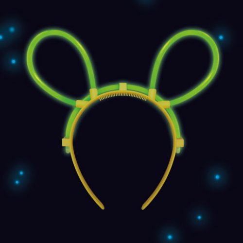 Leuchtstab Maus Kunststoff Haarband 19x18 cm 19x18 cm
